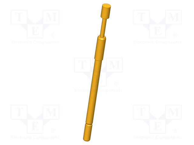 Test needle; Operational spring compression: 4mm; 8A; Ø: 2mm; 1.5N