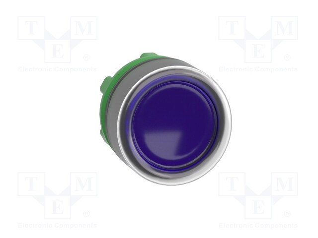 Switch: push-button; Stabl.pos: 1; 22mm; blue; IP20; Pos: 2; Ø22mm