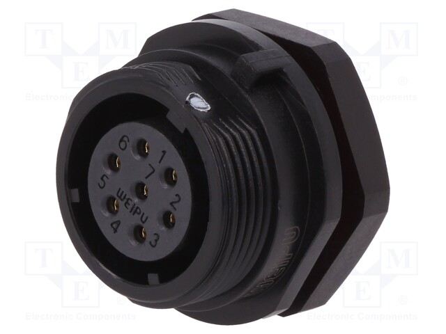 Socket; female; SP17; PIN: 7; IP68; soldering; 700V; 0.75mm2; 5A