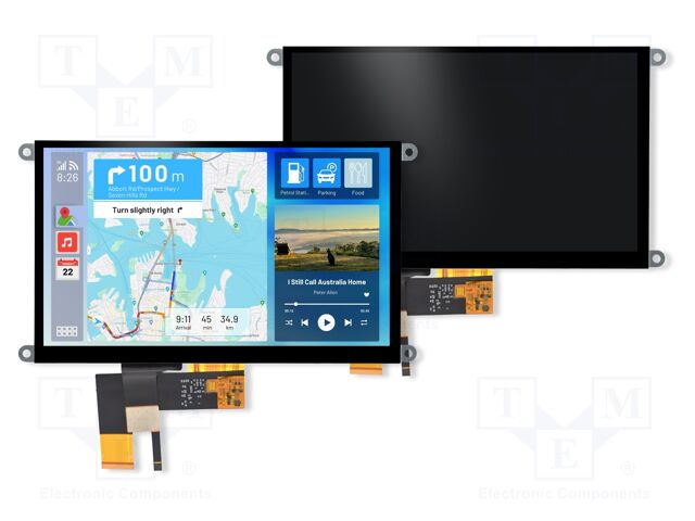 Display: TFT; 9"; 800x480; Illumin: LED; 210.7x126.4mm; RGB; round