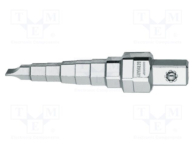 Wrench; special; 1",3/8"; 1/2"; Plating: nickel; for valve; Steps: 8