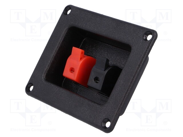 Terminal; loudspeaker; mono; for panel mounting