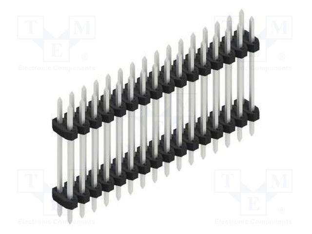 Connector: pin strips; pin header; male; PIN: 32; 2mm; THT; 2x16