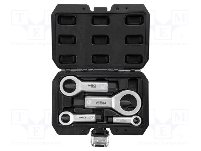 Kit: nut splitter; for to damaged nuts; 4pcs.