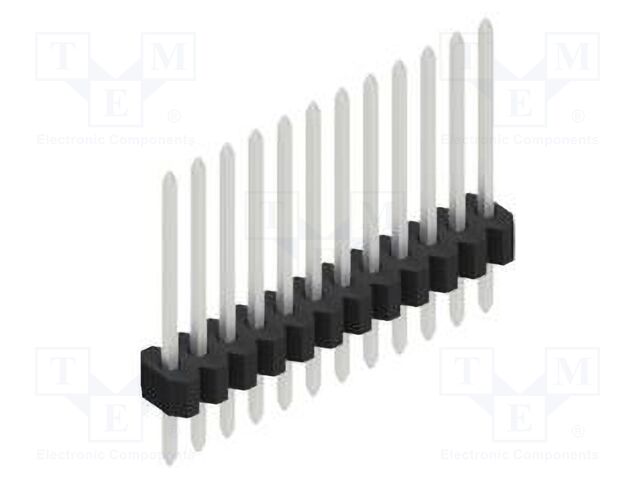 Connector: pin strips; pin header; male; PIN: 12; 1.27mm; THT; 1x12