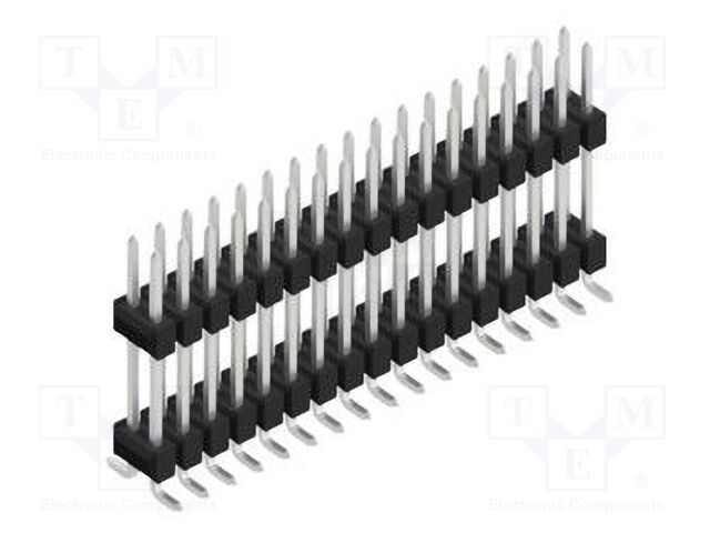 Connector: pin strips; pin header; male; PIN: 34; 2.54mm; SMT; 2x17