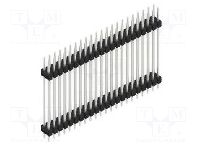 Connector: pin strips; pin header; male; PIN: 44; 2.54mm; THT; 2x22