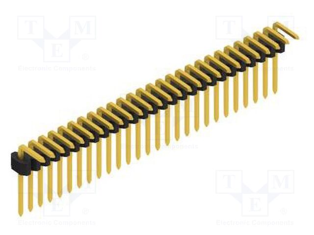 Connector: pin strips; pin header; male; PIN: 27; 1.27mm; THT; 1x27