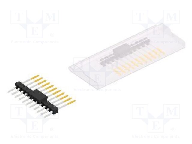 Connector: pin strips; pin header; male; PIN: 11; 2.54mm; SMT; 1x11