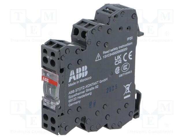 Relay: interface; Mounting: DIN