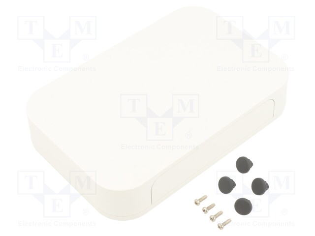 Enclosure: with panel; PF; X: 150mm; Y: 100mm; Z: 30mm; ABS; white