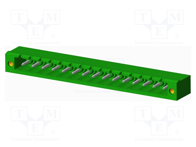 Connector: pluggable terminal block; socket; male; angled 90°