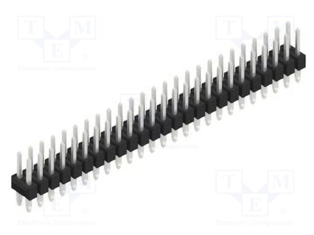 Connector: pin strips; pin header; male; PIN: 50; 2.54mm; THT; 2x25