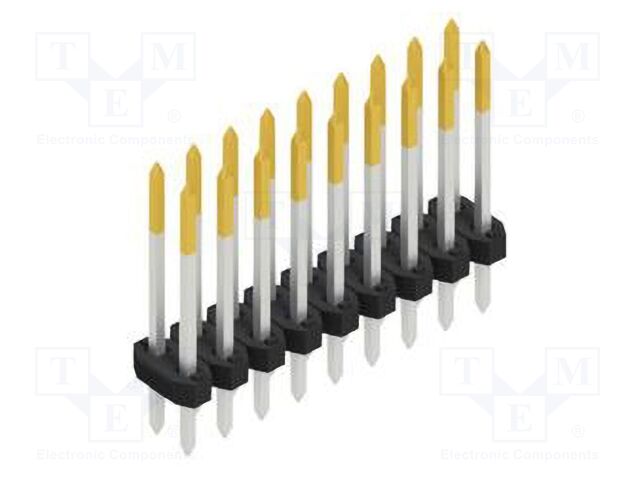Connector: pin strips; pin header; male; PIN: 18; 2mm; THT; 2x9; 100V