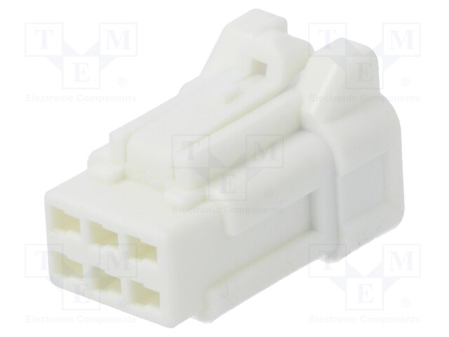 Connector: wire-wire/PCB; DF62W; plug; female; PIN: 6; 2.2mm