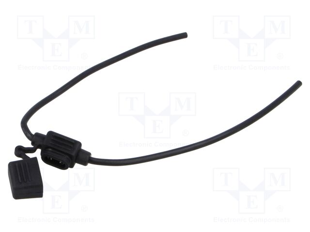 Black; on cable; Leads: leads x3; Fuse acces: fuse holder