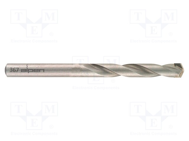 Drill bit; for concrete; Ø: 8mm; L: 200mm; steel; cemented carbide