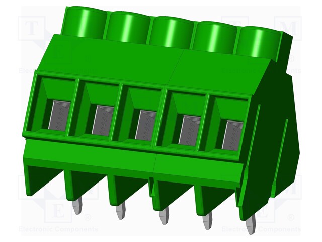Connector: PCB terminal block; terminal; Plating: tinned; on PCBs