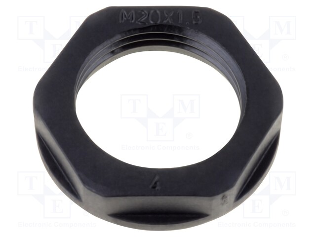 Nut; M25; polyamide; 32mm; black; -40÷100°C; Thread: metric