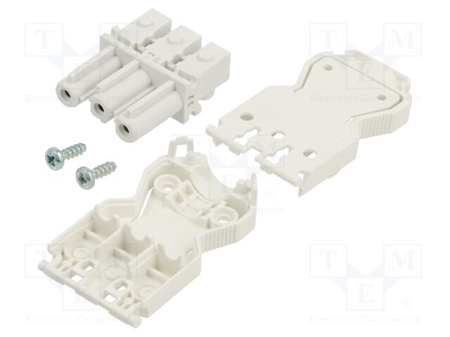 Female plug; 121/122; female; white