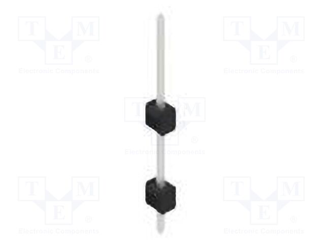 Connector: pin strips; pin header; male; PIN: 1; 2.54mm; THT; 1x1