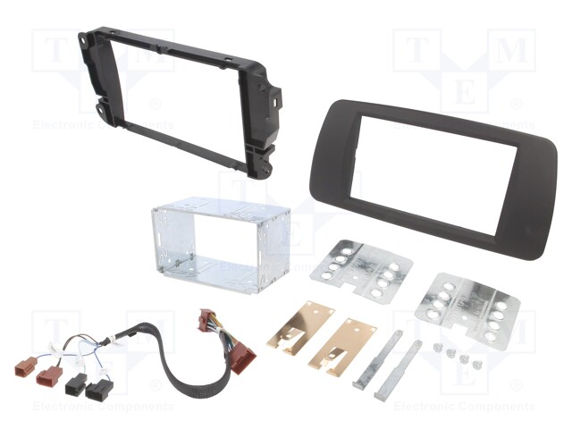 Radio mounting frame; Seat; 2 DIN; tuam grey