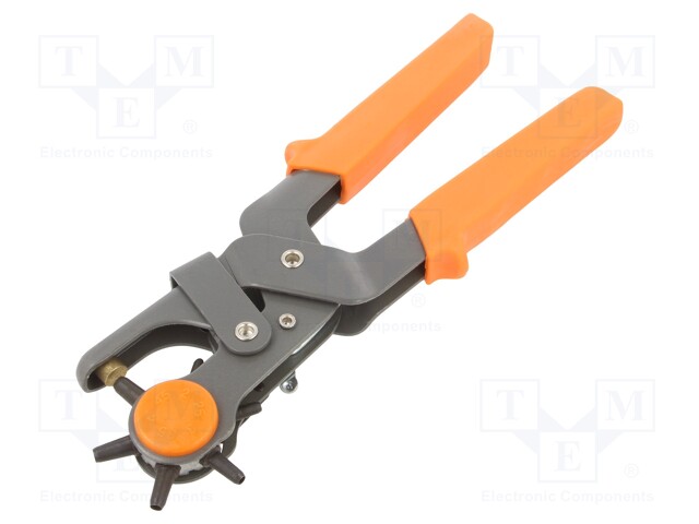 Tool: pliers; Kind of pliers: swivel pliers for making holes