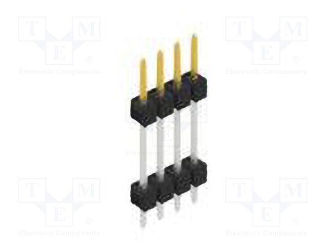 Connector: pin strips; pin header; male; PIN: 4; 2.54mm; THT; 1x4