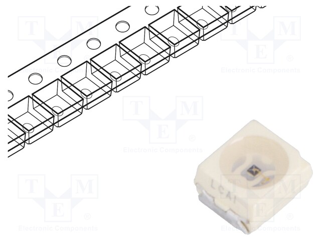 IR transmitter; 3528,PLCC2; 890nm; transparent; 10mW; 60°; SMD