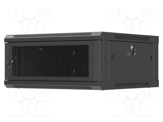 Enclosure: rack cabinet; Standard: 19"; 4U; black; Z: 600mm; X: 600mm