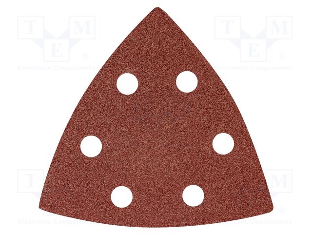 Cleaning cloth: sandpaper; Granularity: 80; Mounting: bur; 93x93mm