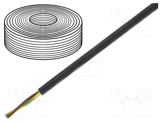 Wire; ÖLFLEX® HEAT 260 MC; stranded; Cu; 3G1mm2; PTFE; black
