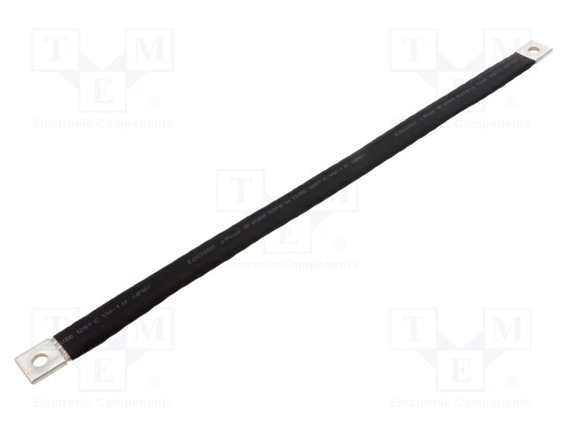 Braids; tape; 25mm2; Ø1: 9mm; Ø2: 9mm; L: 300mm; max.105°C; 20kV/mm