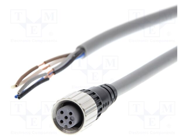 Connection lead; M12; PIN: 5; straight; female