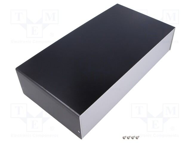 Enclosure: with panel; X: 160mm; Y: 303mm; Z: 69mm; aluminium; silver