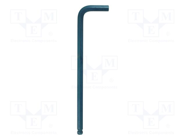 Wrench; inch,hex key,spherical; HEX 3/32"; Overall len: 86mm