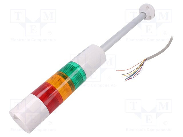 Signaller: signalling column; LED; red/amber/green; 24VDC; IP65