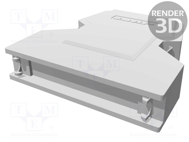 Plug housing; PIN: 50; shielded; Locking: latch; Mat: steel