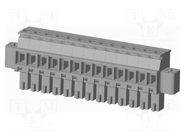 Connector: pluggable terminal block; plug; female; angled 90°