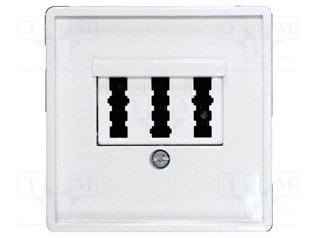 Cover; TAE sockets,intelligent house; E-Design55; white glossy