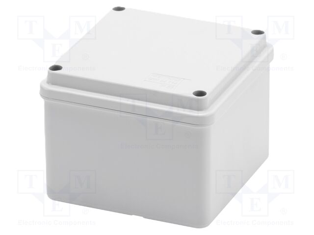 Enclosure: junction box; X: 109mm; Y: 109mm; Z: 86mm; wall mount