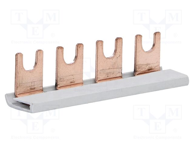 Modular busbar; 16mm2; Poles: 1; Urated: 500V; 100A; fork; 73mm