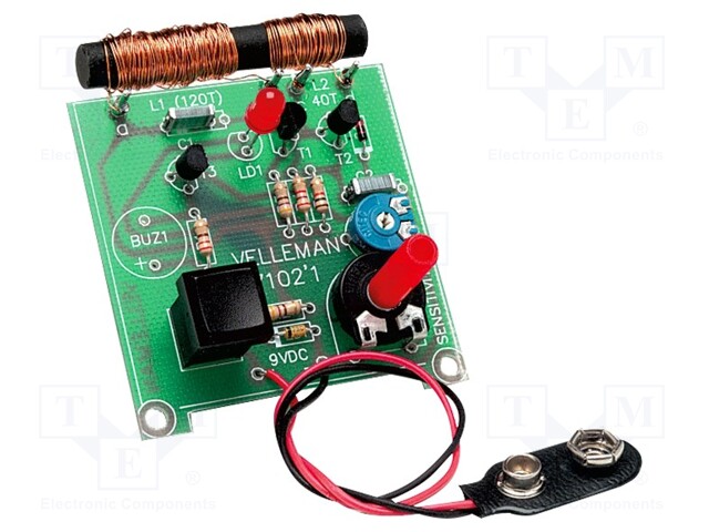 Circuit; metal detector; 9VDC