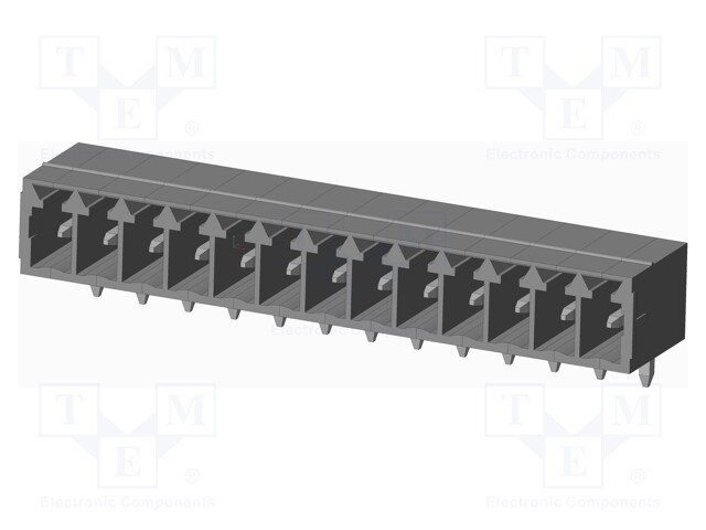 Connector: pluggable terminal block; socket; male; on PCBs