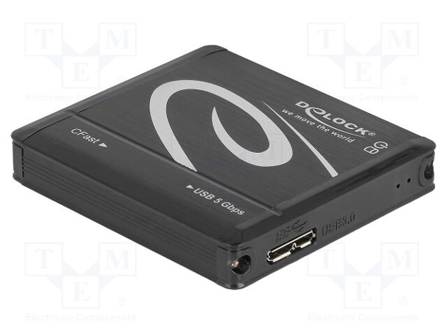 Card reader: memory; USB 3.2 Gen 1; hot swapping,PnP; black