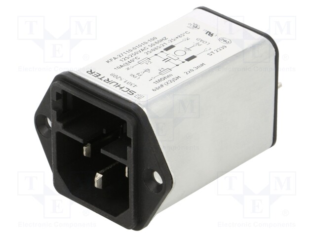 POWER ENTRY MODULE, PLUG, 10A