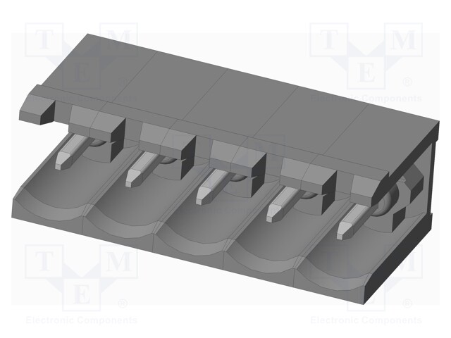 Connector: pluggable terminal block; socket; male; on PCBs