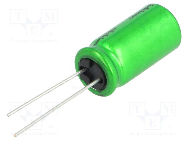 Capacitor: electrolytic; bipolar; THT; 10uF; 25VDC; Ø5x11mm; ±20%