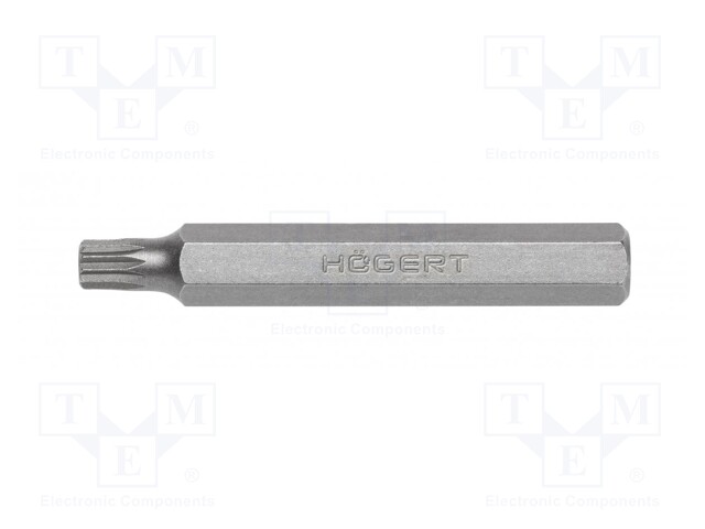 Screwdriver bit; spline (12-angles); XZN M6; Overall len: 75mm