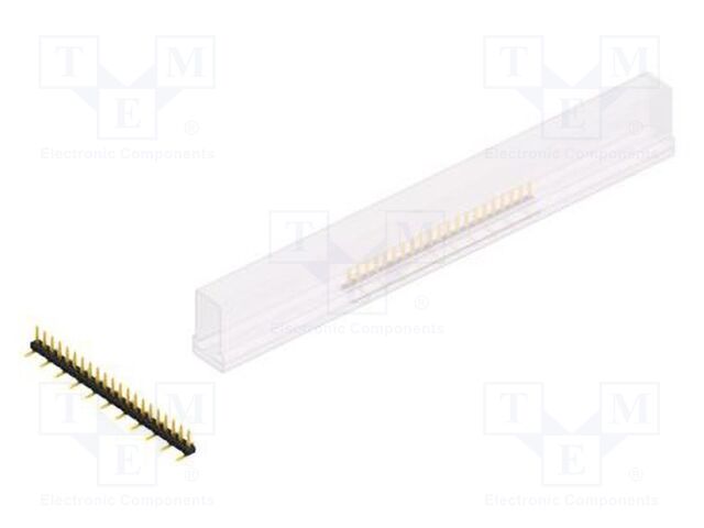 Connector: pin strips; pin header; male; PIN: 21; 2mm; SMT; 1x21